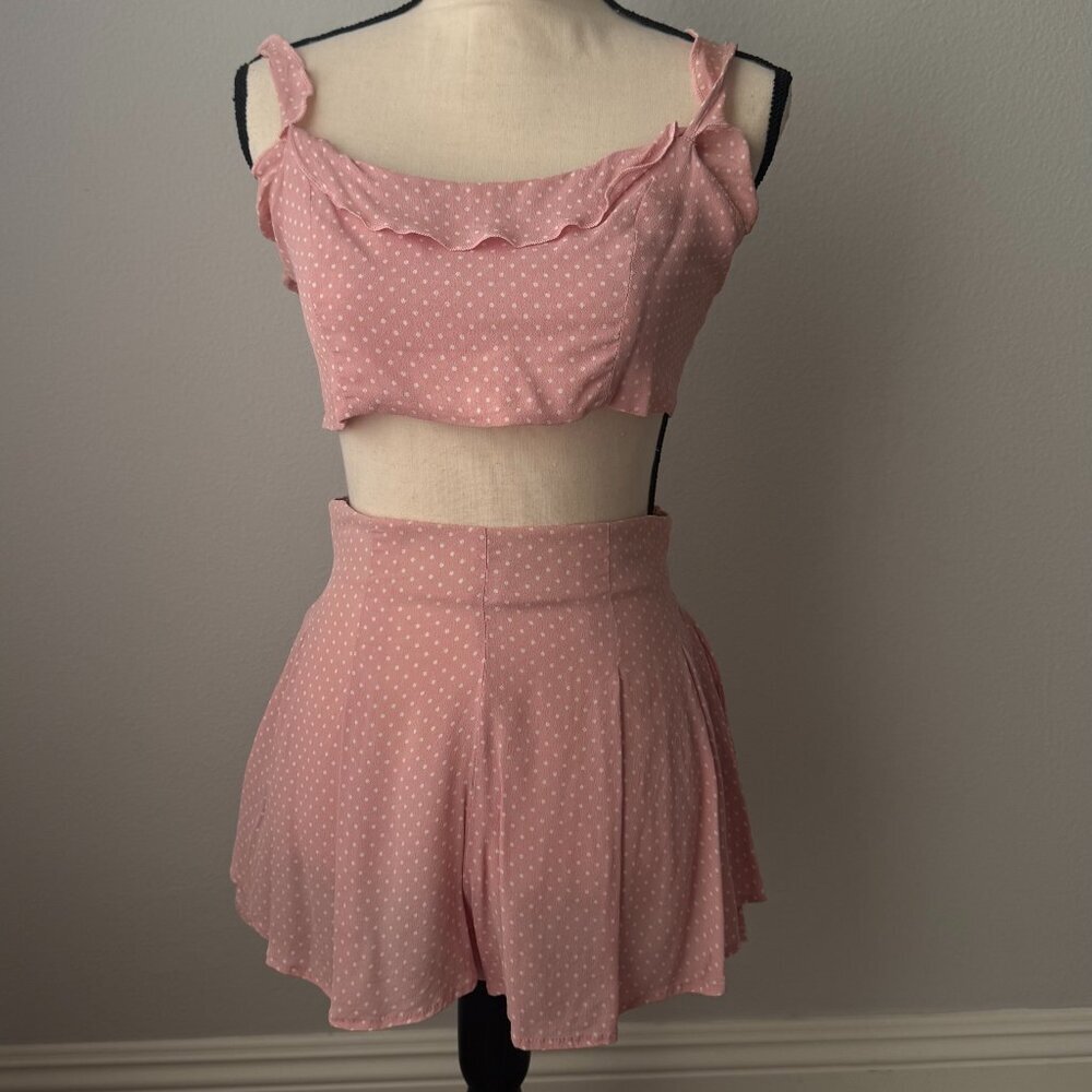 Blue Life Perfect Crush Top in Pink Lemonade Dot